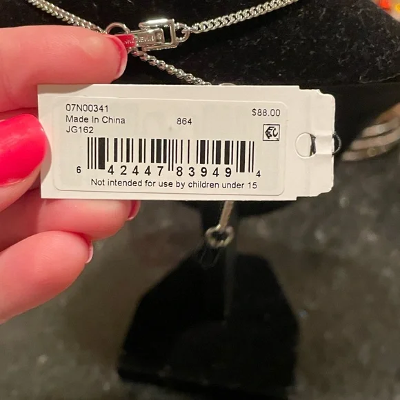 Givenchy Silver Mixed Crystal Statement Necklace - Picture 7 of 7